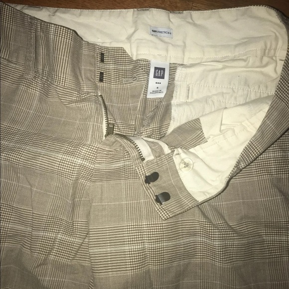 GAP STRETCH Striped Brown & Blue Wide Leg Pants 6 - Picture 4 of 8